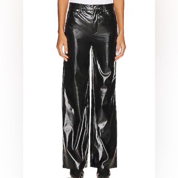 Blank NYC Revolve Woman’s Faux Leather Hi Shine Pants Size 28 NWT Retail $128 - Picture 4 of 7